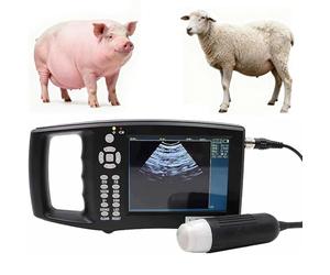 Kit de escáner de ultrasonido veterinario para detección de embarazo en animales con sonda mecánica de 3,5 MHz y pantalla LED de 5,6 pulgadas