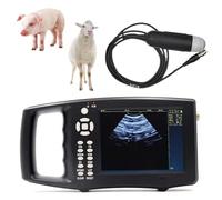 Kit de escáner portatil de ultrasonido veterinario,Máquina De Escáner Sonido B-Ultra Handheld B-Ulra, ultrasonido B mano con pantalla LED para ganado, cerdo, cabra, cría caballos