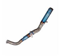 Kit De Escape Motocicleta Aleación Titanio Completo con Silenciador Central Y Cubierta Red Doble Salida para CBR600RR F5