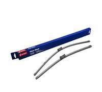 Kit de Escobillas Limpiaparabrisas Planas DENSO (DF-050), 2 Unidades 600/450 mm -Vehículos con volante a izquierda - Silenciosas y Duraderas con Diseño Aerodinámico - Escobillas Limpiaparabrisas OEM