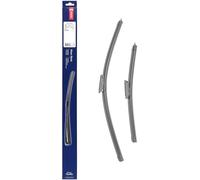 Kit de Escobillas Limpiaparabrisas Planas DENSO (DF-407), 2 Unidades 650/430mm - Vehículos con volante a izquierda - Silenciosas y Duraderas con Diseño Aerodinámico - Escobillas Limpiaparabrisas OEM
