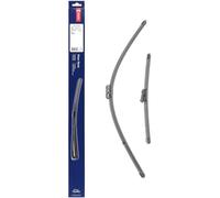 Kit de Escobillas Limpiaparabrisas Planas DENSO (DF-425), 2 Unidades 680/350mm - Vehículos con volante a izquierda - Silenciosas y Duraderas con Diseño Aerodinámico - Escobillas Limpiaparabrisas OEM