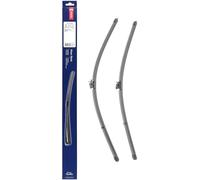 Kit de Escobillas Limpiaparabrisas Planas DENSO (DF-430), 2 Unidades 650/600mm - Vehículos con volante a izquierda - Silenciosas y Duraderas con Diseño Aerodinámico - Escobillas Limpiaparabrisas OEM