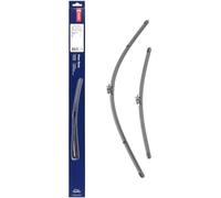 Kit de Escobillas Limpiaparabrisas Planas DENSO (DF-431), 2 Unidades 700/450mm - Vehículos con volante a izquierda - Silenciosas y Duraderas con Diseño Aerodinámico - Escobillas Limpiaparabrisas OEM