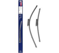 Kit de Escobillas Limpiaparabrisas Planas DENSO (DF-440), 2 Unidades 650/475mm - Vehículos con volante a izquierda - Silenciosas y Duraderas con Diseño Aerodinámico - Escobillas Limpiaparabrisas OEM