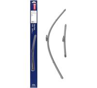 Kit de Escobillas Limpiaparabrisas Planas DENSO (DF-443), 2 Unidades 700/300mm - Vehículos con volante a izquierda - Silenciosas y Duraderas con Diseño Aerodinámico - Escobillas Limpiaparabrisas OEM
