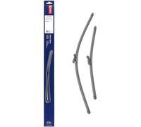 Kit de Escobillas Limpiaparabrisas Planas DENSO (DF-462), 2 Unidades 650/450mm - Vehículos con volante a izquierda - Silenciosas y Duraderas con Diseño Aerodinámico - Escobillas Limpiaparabrisas OEM