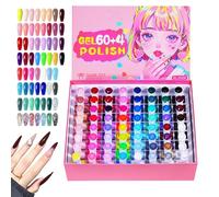 Kit De Esmalte De Gel | 60 Colores De Larga Duración Y Secado Rápido Accesorio Para Mujeres | Colores De Esmalte De Uñas En Gel,Para Casa Salón Manicura Spa Viaje Boda Fiesta Novia Vacaciones Festival