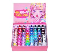 Kit De Esmalte De Gel | 60 Colores de Secado Rápido y Duradero para el Cuidado de las Manos - Esmalte De Gel Para Uñas | Para Festival Manicura Salón Hogar Viaje Boda Spa Fiesta Verano Vacaciones Diar