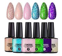 Kit de Esmalte de Uñas Gel Agrietado Gel Craquelado para Uñas con Secador