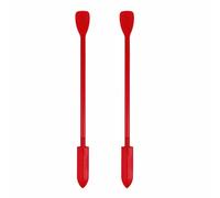 Kit de espátula de silicona Duals Head, 2 herramientas compactas aplicadoras, juego de cuchara de crema de maquillaje reutilizable, transferencia de tarros de cuidado de la piel de precisión