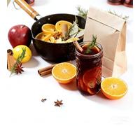 Kit de Especias para Vino Caliente, Sidra Manzana, Ponche, CóCtel y Bebida NavideñA(110g Includes 8 cinnamon sticks)