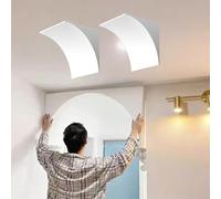 Kit de Esquinas para Arco de Puerta DIY para Marco de Puerta, moldura de Arco de Puerta Interior de Espuma semicircular, Juego de 2 Aberturas Curvas prefabricadas para Sala de Estar/Pasillo