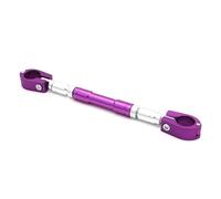 Kit de estabilizador de dirección de Abrazadera De Manillar Aleación Aluminio 7/8" Barra Transversal Ajustable Puños Equilibrio Viga(Purple)