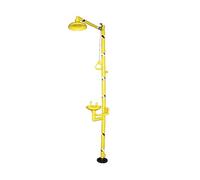 Kit de estación de lavado de ojos, ducha de emergencia para uso industrial, plástico ABS, ideal para limpieza de materiales peligrosos en la construcción