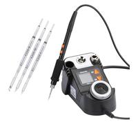 Kit de estación de microsoldadura 982-V, plancha eléctrica digital LCD con 3 puntas adicionales, conversión °C/°F y modo de suspensión for reparación electrónica