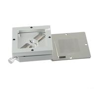 Kit de estación de reballing con plantilla de fijación de 90 mm y 10 plantillas para reparación de PCB, compatible con mesa de bola HT-90 (plantilla + 10 plantillas)