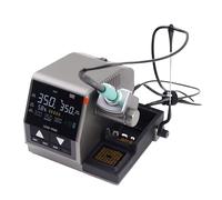 Kit de estación de soldador de precisión con pantalla LCD digital de 400 W, estación de soldadura industrial de alta potencia con mango con cable y 3 puntas de soldadura