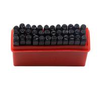 Kit de estampado Metal con troquel acero 2/2, 5/3/4/5/6mm, Kit de sello acero aleación con caja almacenamiento, punzón, Metal, cuero, artesanía, joyería DIY, logotipo dorado y plateado(3mm Number)