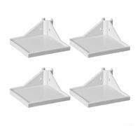 Kit de estante de esquina de polipropileno para varillas de soporte de tienda de cultivo de 16 mm, paquete de 4 para organizar accesorios de cultivo en interiores y plantas de contenedores pequeños