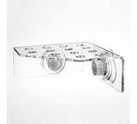 Kit de estante de fragmentos de coral acrílico transparente para acuarios de arrecife marino, incluye 1 soporte y 5, compatible con cultivo de roca viva y coral (CRB-13)