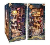 Kit de estantería 3D, puzzle de madera para decoración de escritorio, encantador de estantería de casa en miniatura . Puede ser un regalo de , un regalo de Navidad o una sorpresa de Halloween