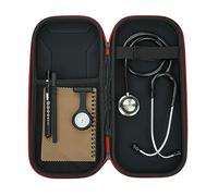 Kit de estetoscopio, incluye estetoscopio de doble cabeza, reloj, linterna, estuche de estetoscopio, bolígrafo y bloc de notas A6, para enfermeras, estudiantes de medicina