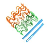 Kit de Estilo de Rizos Espirales para Rizos, Mujeres Chicas con Plástico de Resina, sin Hierro de Rizado de Calor, Peinados en Casa (25cm egg rolls (18 pieces))