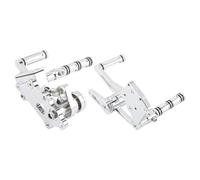 Kit De Estriberas con Controles Avanzados Aluminio para Motocicleta para Harley Softail, Fat Boy, Night Train, Breakout Y Cross Bones 2000-2017 Reposapiés