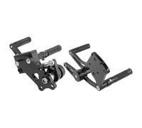 Kit De Estriberas con Controles Avanzados Aluminio para Motocicleta para Harley Softail, Fat Boy, Night Train, Breakout Y Cross Bones 2000-2017 Reposapiés