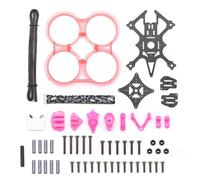 Kit de estructura para drones， MonsterRC25 XI-2.5inch Inverted Rack Frame 112mm Wheelbase ABS Anti-Collision Protection Ring for CineWhoop Movie Crossing Drone(XI25 2.5inch Pink)