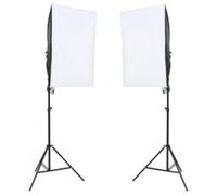 Kit de estudio fotográfico con iluminación y reflector para fotografía profesional - Ideal para retratos, fotos de fotos y videos - Diseño compacto con regulación de brillo continuo