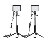Kit de estudio Neewer ZC-10S dos luces LED + filtros + trípodes