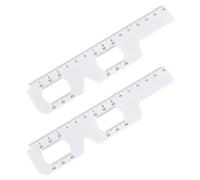 Kit de evaluación de visión Tablas oculares de PVC con herramientas de medición de PD para clínicas y pruebas en el hogar (GJC26-2pcs)