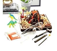 Kit de excavación de fósiles de Dinosaurio - Juego Interactivo Práctico | Kit Científico Excavación Fósiles para Niños - Niños Y Niñas Preescolares Hogar Espacio Juegos Guardería