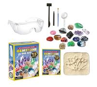 Kit de Excavación de Gemas Infantil | Actividad Científica Con Lupa | Set De Excavación Para El Descubrimiento De Cristales Y Gemas | para Niños y Niñas Estudiantes y Alumnos de 8 a 12 Años en Aula Ca