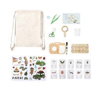 Kit de exploración al Aire Libre - Conjunto de microscopio de observación de Plantas de Aprendizaje Equipo de para Estudiantes Equipo de Aprendizaje experiencial Accesorios de visualización a