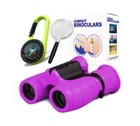 Kit de exploración infantil 8x21 con binoculares, brújula y lupa para niños de 3 a 12 años. Descubrimiento al aire libre.
