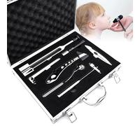 Kit de exploración neurológica for la evaluación de punción, presión táctil, temperatura, sensación de vibración y reflejos tendinosos.