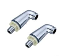 Kit de extensión de 2 piezas de latón cromado para grifo mezclador de ducha, adaptador de patas para convertir grifos montados en la pared a proyectos de renovación de baño montados en cubierta