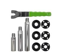 Kit de extensión de amoladora angular de 10 piezas con llave ajustable y tuercas de sujeción roscadas 58-11 para tareas de molienda, pulido y bricolaje
