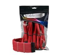Kit de Extensión de Cable CableMod PRO ModMesh CM-PCAB-BKIT-NKR-3PC-R Rojo Peines Preinstalados