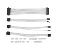 Kit de extensión de cable de alimentación con diseño precurvado, diseño de cable sin termorretráctil con funda protectora flexible, optimizado