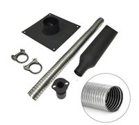Kit de extensión de escape de generador con montaje a través de la pared aislado para Firman T07571 T07573 WH03242 H07552 y EU7000is EU6500is
