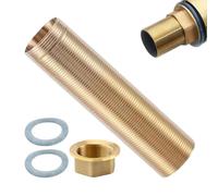 Kit de extensión de grifo de cobre a prueba de fugas | Vástago de fijación para grifo de pie alto para vivienda unifamiliar, apartamento, dormitorio estudiantil, baño, lavabo