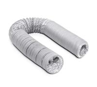 Kit de extensión de manguera de conducto, 80mm-150mm de diámetro, 1,5 M-6M de longitud for escape de CA portátil(DIA.100MM-6M-White)