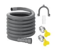 Kit de extensión de manguera de drenaje for lavadora de 10 pies, incluye soporte, conector de manguera y abrazadera. Manguera de drenaje.