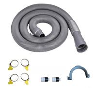 Kit de extensión de manguera plegable para aguas residuales RV para un mejor alcance de drenaje entre lugares de descarga remota y RV o conexiones sépticas (5 metros)