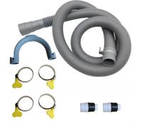 Kit de extensión de manguera plegable para aguas residuales RV para un mejor alcance de drenaje entre lugares de descarga remota y RV o conexiones sépticas (3 metros)