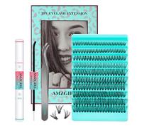 Kit de extensión de pest200pcs Individual Lash Clusters Kit 40D Eyelash Extension Diy D Curl Cluster Lashes Kit with Cluster Lashes Wispy,Waterproof Lash Bond and Seal,Eyelash Extension twee.